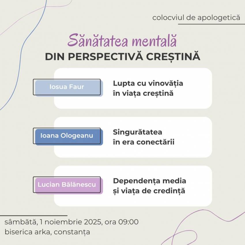 Colocviul de Apologetică la Biserica Arka Constanța