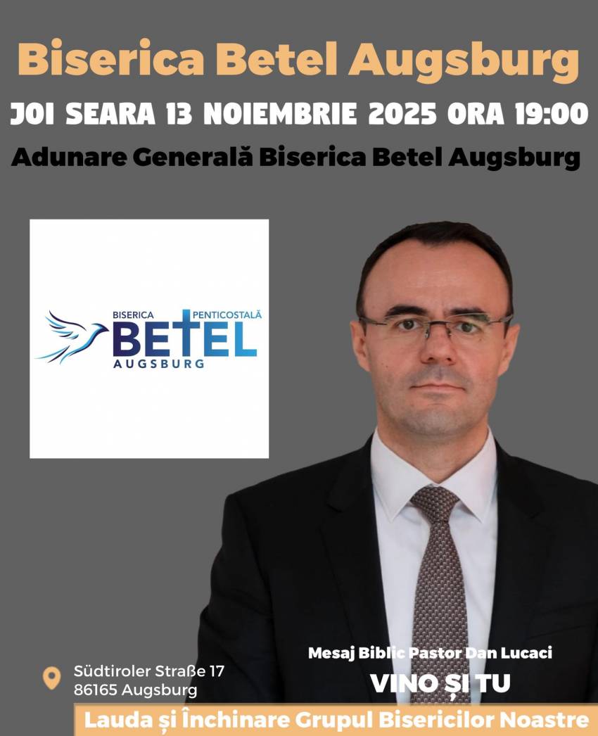 Dan Lucaci la Biserica Betel Augsburg