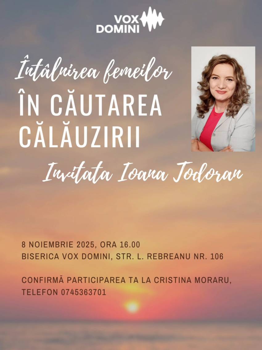 Întâlnirea femeilor cu Ioana Todoran la Biserica Vox Domini Timișoara