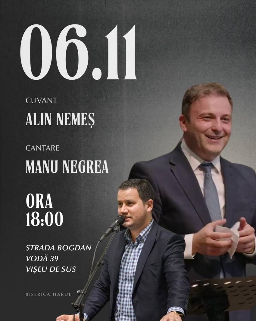 Alin Nemeș & Manu Negru la Biserica Harul Vișeu de Sus