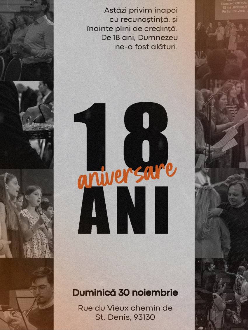 Aniversare 18 ani la Biserica Lumina Lumii Paris