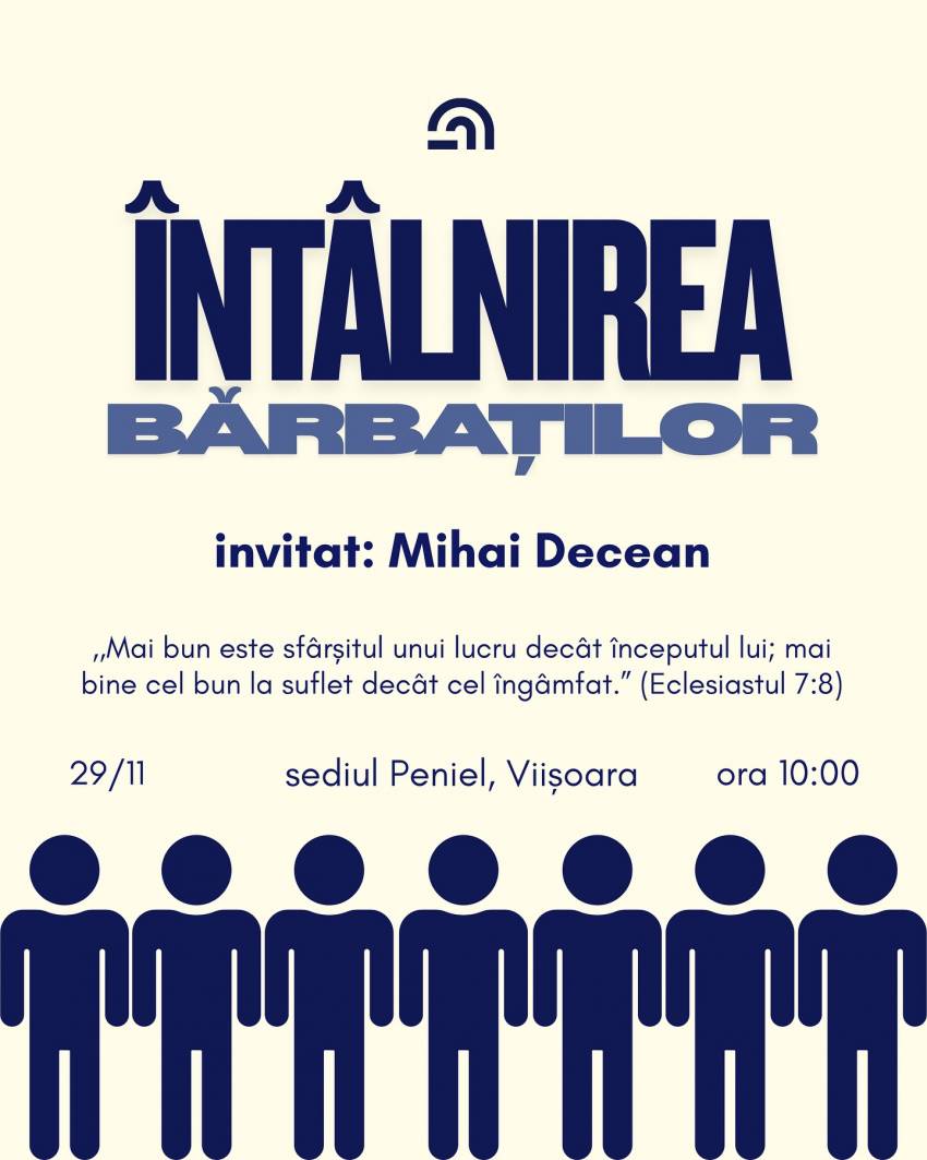 Întâlnirea bărbaților la Sediul Peniel Viișoara