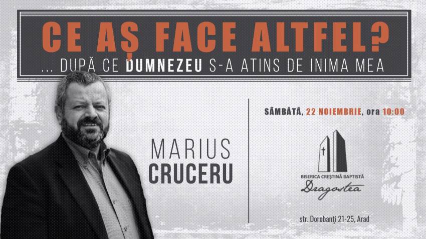 Marius Cruceru la Biserica Dragostea Arad