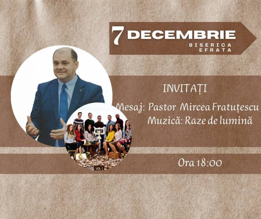 Mircea Frătuțescu la Biserica Efrata Făget