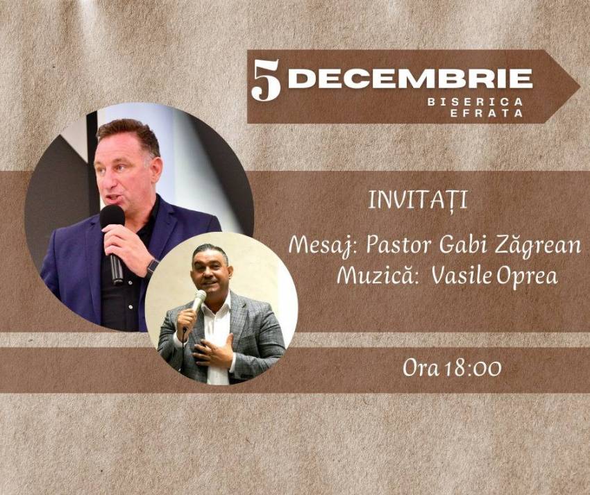 Gabi Zăgrean la Biserica Efrata Făget