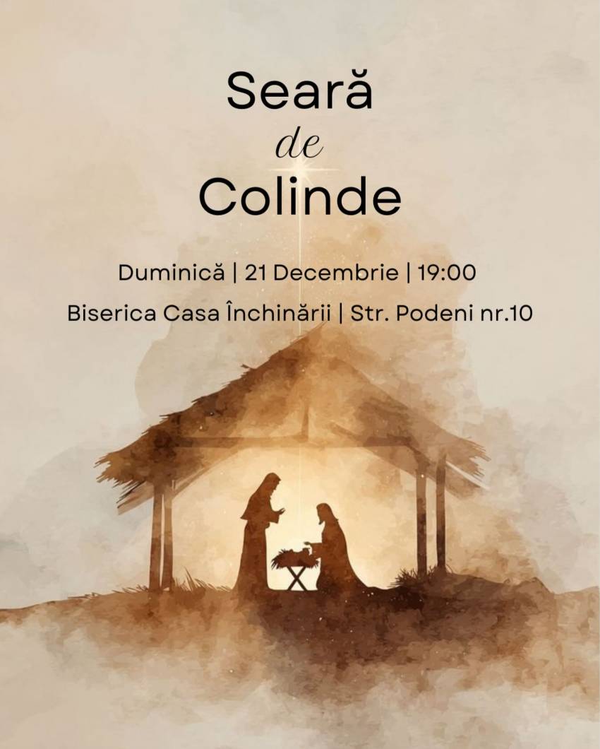 Seară de colinde la Biserica Casa Închinării Târgu Mureș