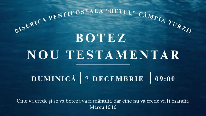 Botez la Biserica Betel Câmpia-Turzii