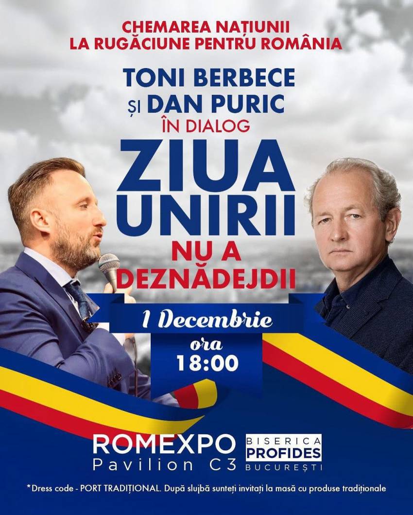 Dan Puric și Toni Berbece în Dialog - Ziua Unirii, nu a deznădejdii