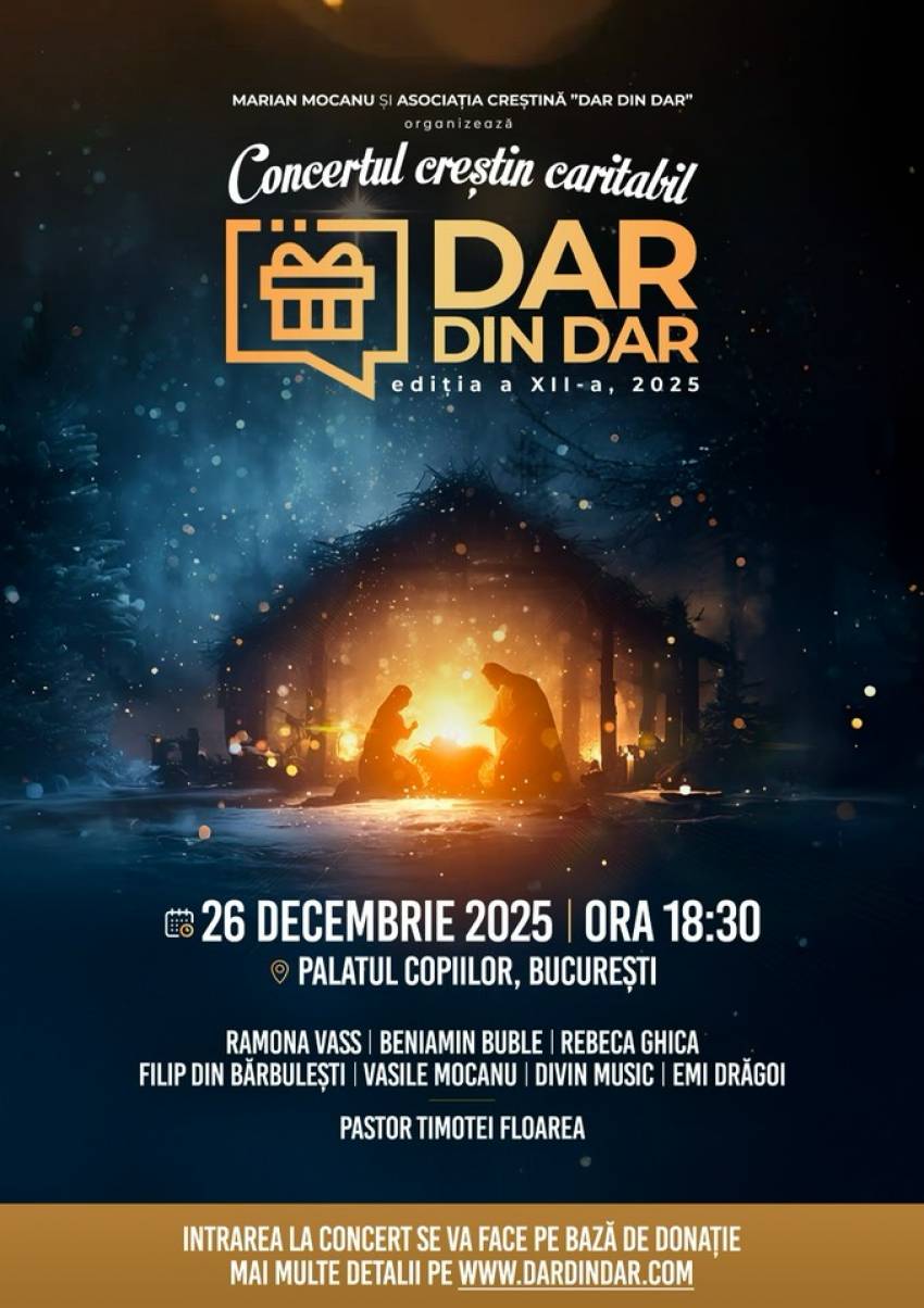 Concertul Creștin Caritabil ”Dar din Dar” 2025