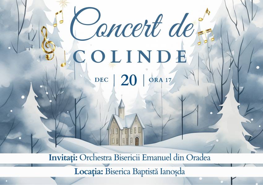 Concert de Crăciun la Biserica Baptistă Ianoșda