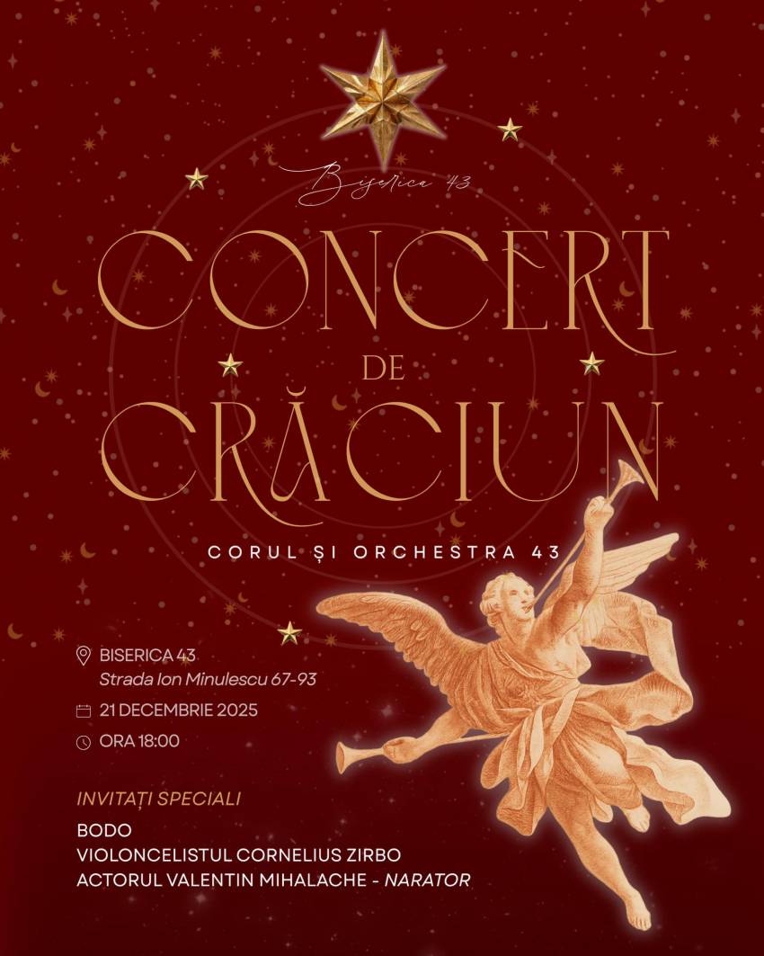 Concert de Crăciun la Biserica 43 Bucureşti