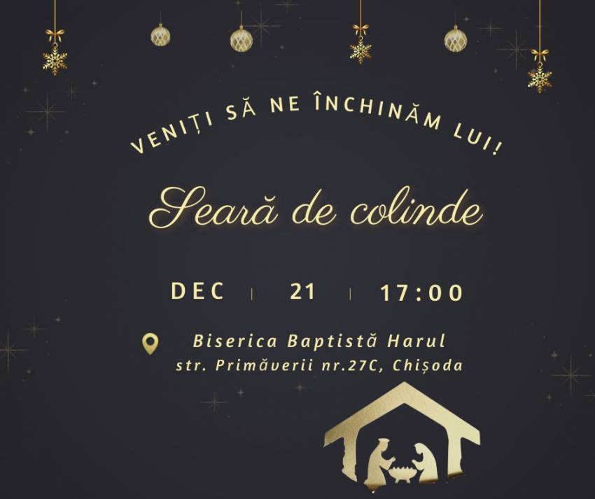 Seară de colinde la Biserica Baptistă Chișoda