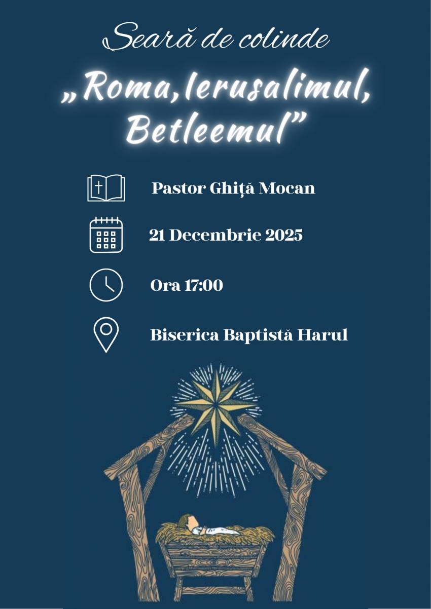 Seară de colinde la Biserica Harul Oradea 