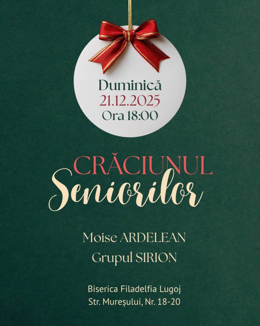 Crăciunul Senoriilor la Biserica Filadelfia Lugoj