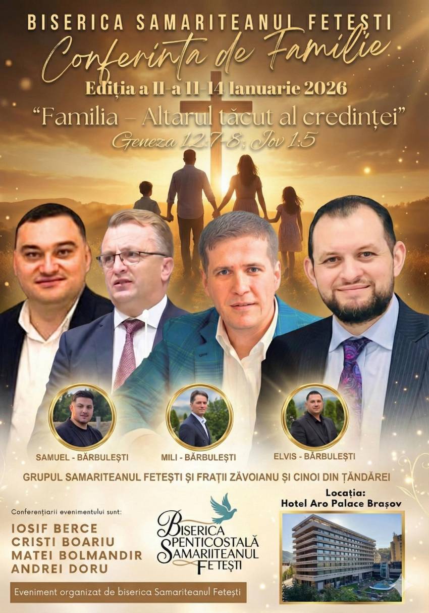 Conferință pentru familii la Hotel Aro Palace Brașov