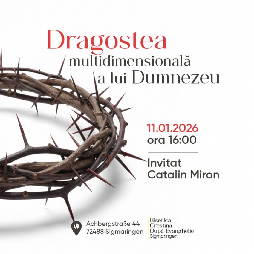 Cătălin Miron la Biserica Creștină după Evanghelie Sigmaringen