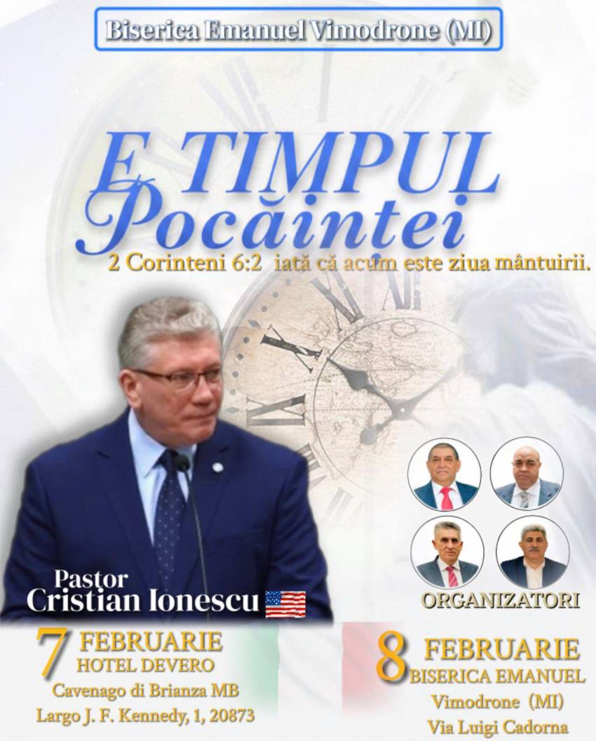 Cristian Ionescu la Biserica Emanuel Vimodrone