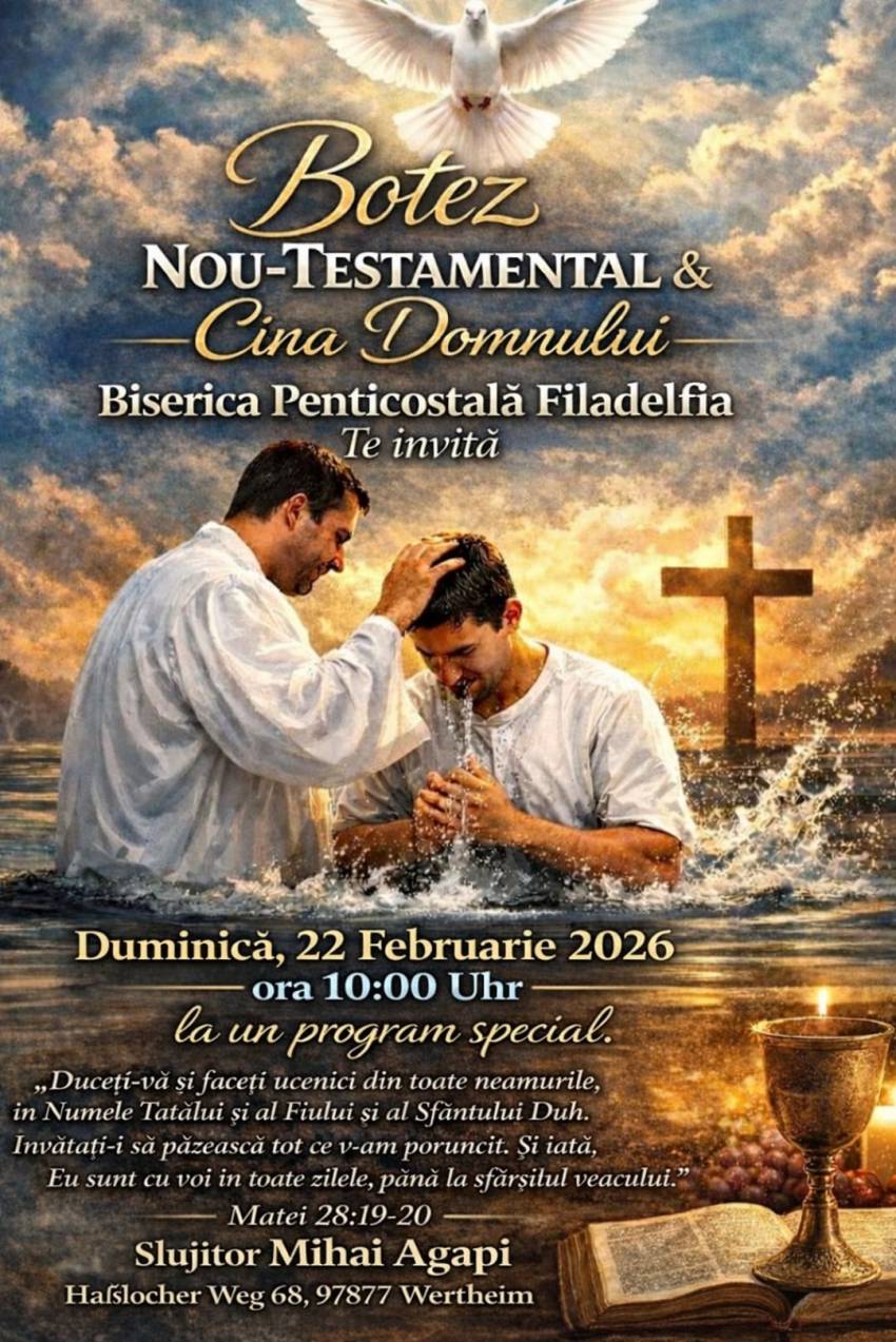 Botez la Biserica Filadelfia Wertheim