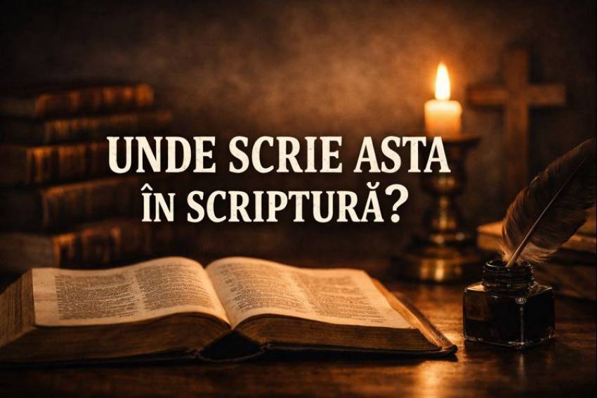 Nelu Filip ◉ „UNDE SCRIE ASTA ÎN SCRIPTURĂ?” – un argument care nu stă în picioare