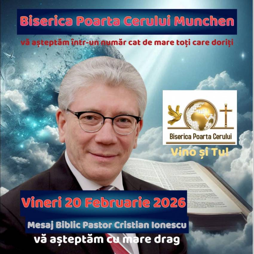 Cristian Ionescu la Biserica Poarta Cerului München