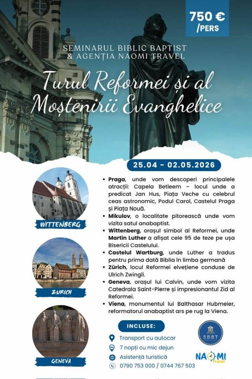 PROMO: Turul Reformei și al Moștenirii Evanghelice