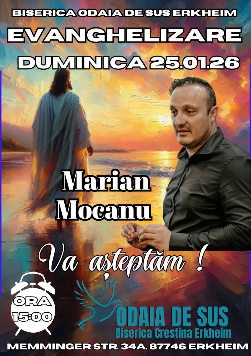 Marian Mocanu la Biserica Creștină Odaia de Sus Erkheim