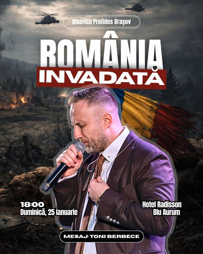 Tony Berbece la Biserica Profides Brașov