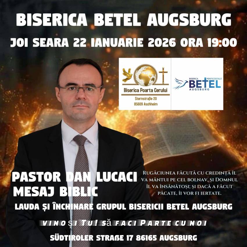 Dan Lucaci la Biserica Betel Augsburg