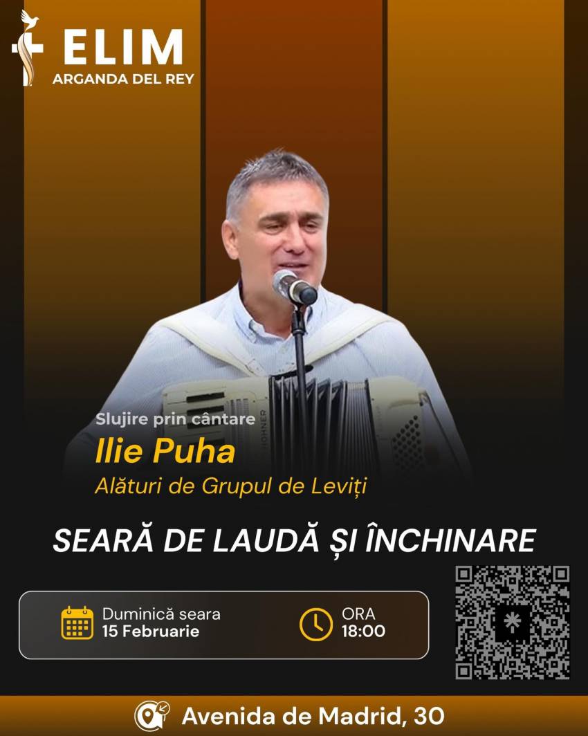 Ilie Puha la Biserica Elim Arganda del Rey