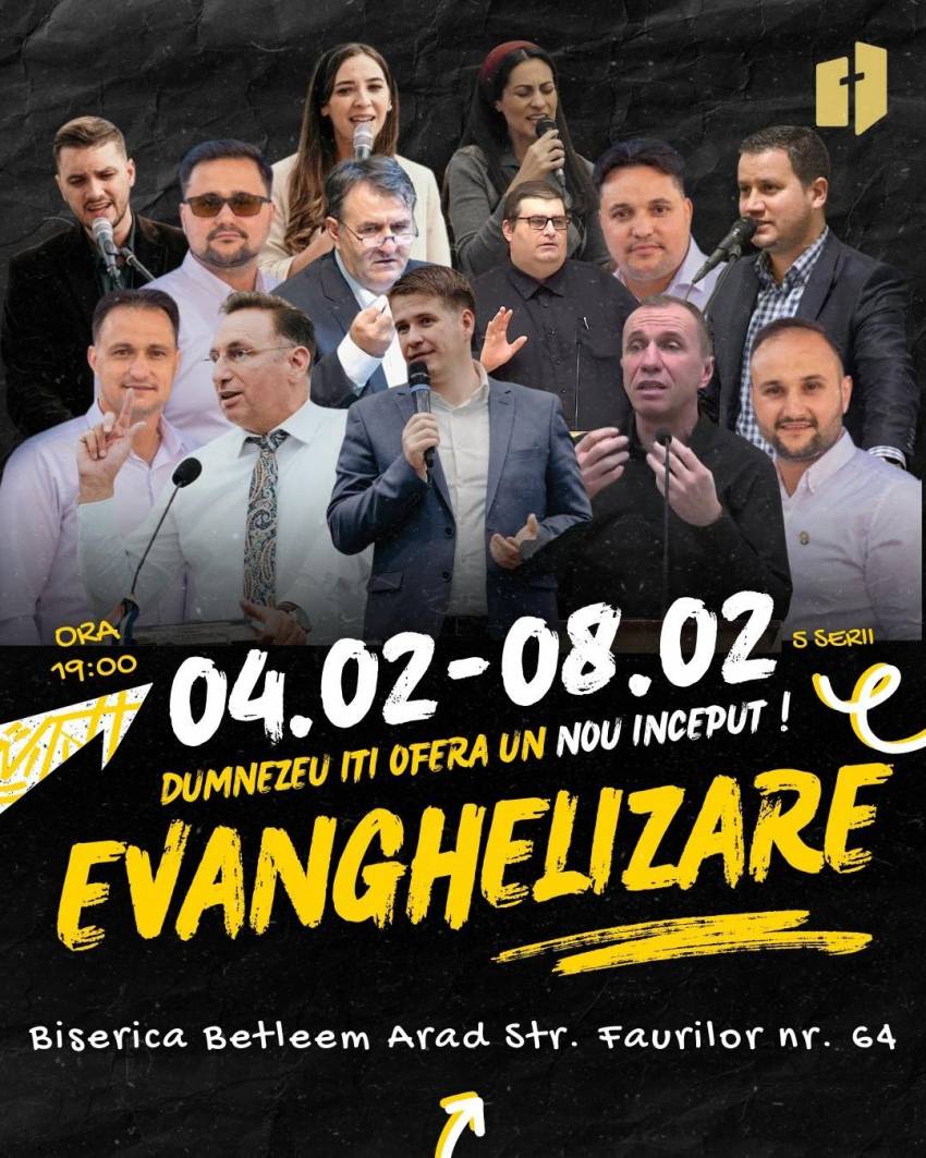 Seri de evanghelizare la Biserica Betleem Arad