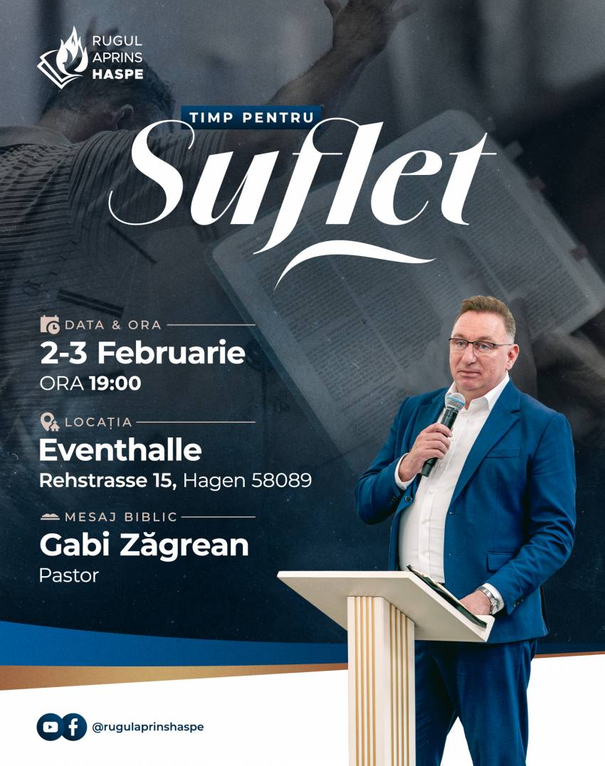 Gabi Zăgrean la Biserica Rugul Aprins Haspe