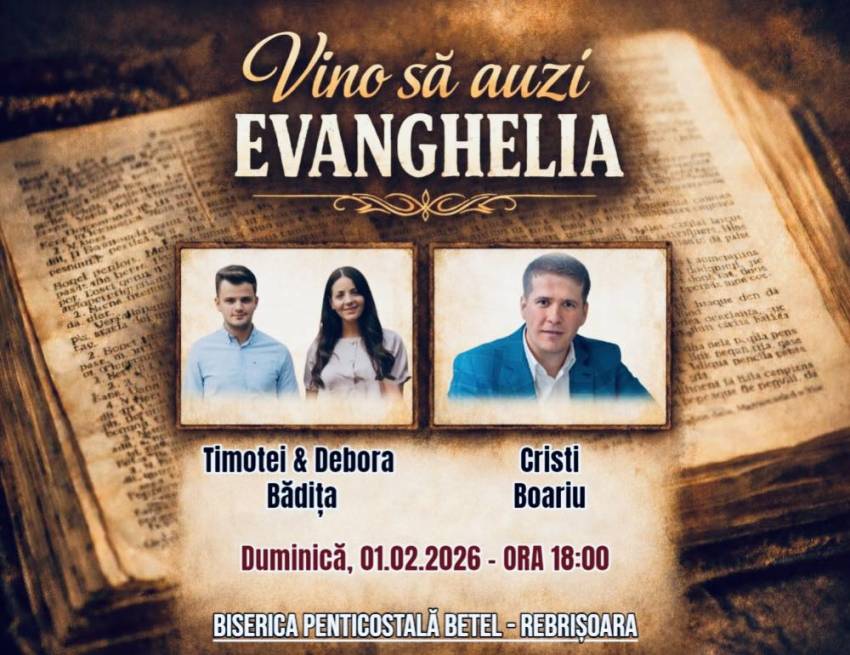 Cristi Boariu la Biserica Betel Rebrișoara