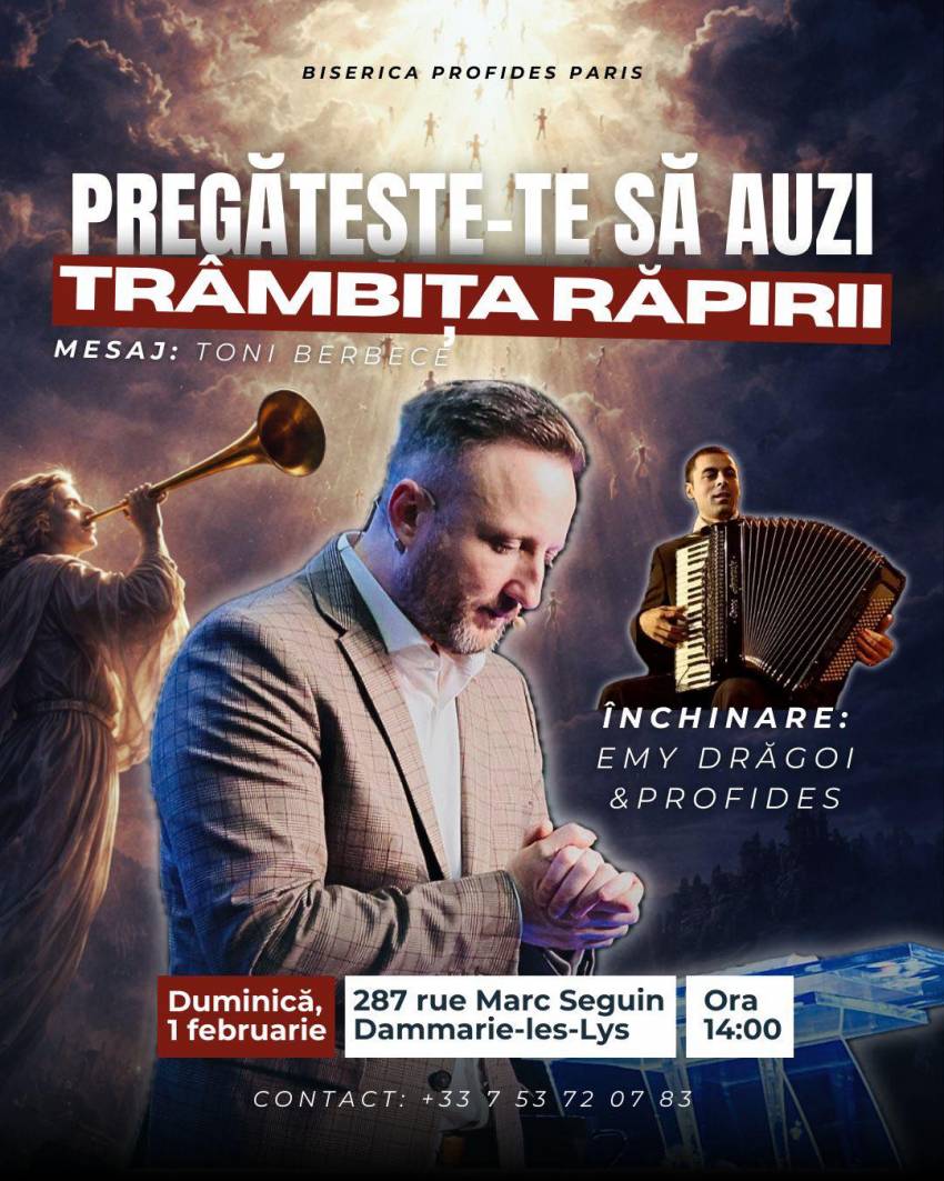 Tony Berbece la Biserica Profides Paris