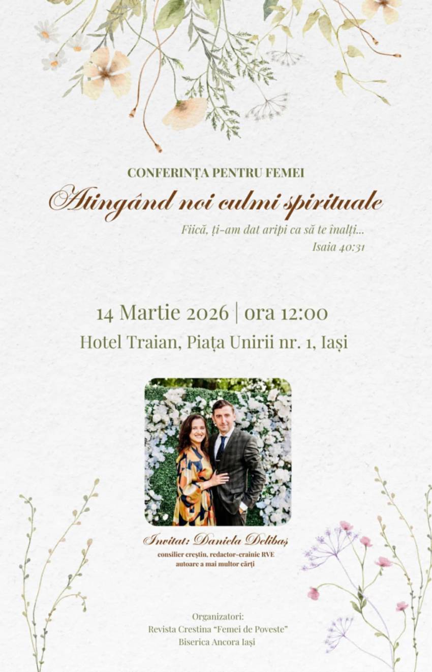 Conferință pentru femei la Hotel Traian Iaşi