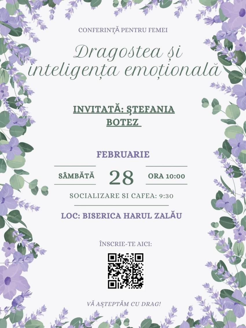 Conferință pentru femei la Biserica Harul Zalău 