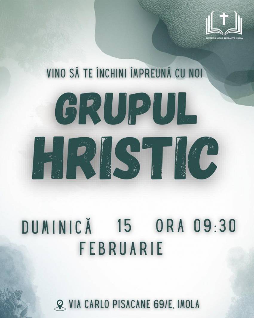 Grupul Hristic la Biserica Noua Speranță Imola