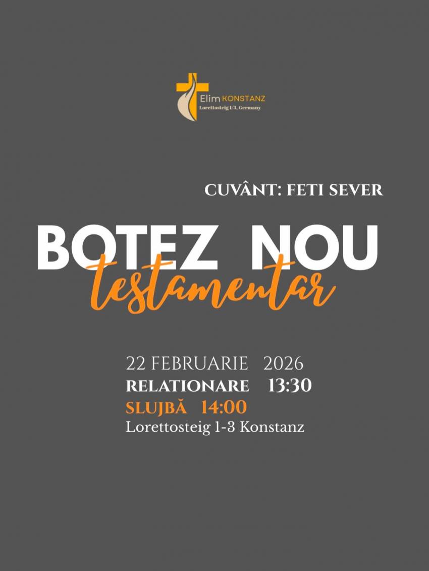 Botez la Biserica Elim Konstanz