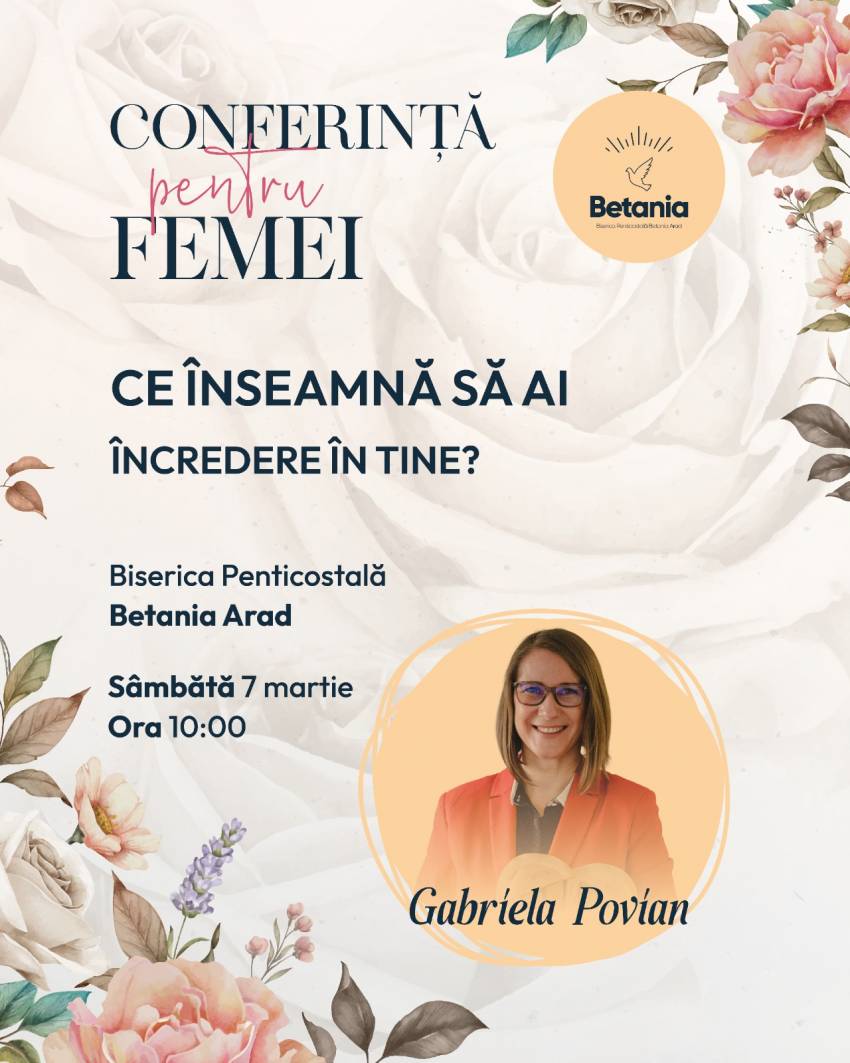 Conferință pentru femei la Biserica Betania Arad