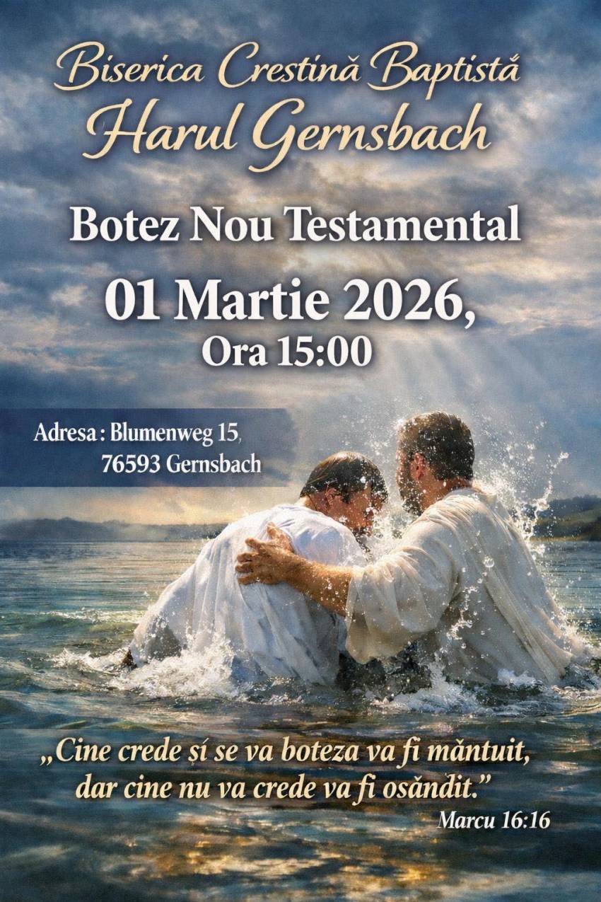 Botez la Biserica Harul Gernsbach
