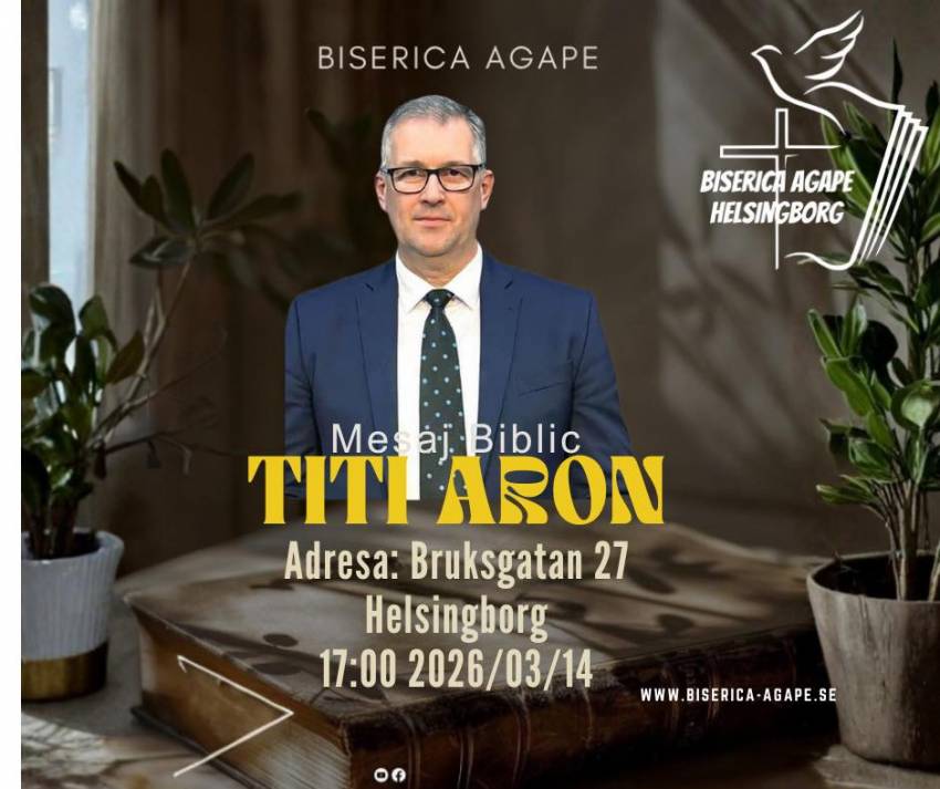 Titi Aron la Biserica Agape Helsingborg
