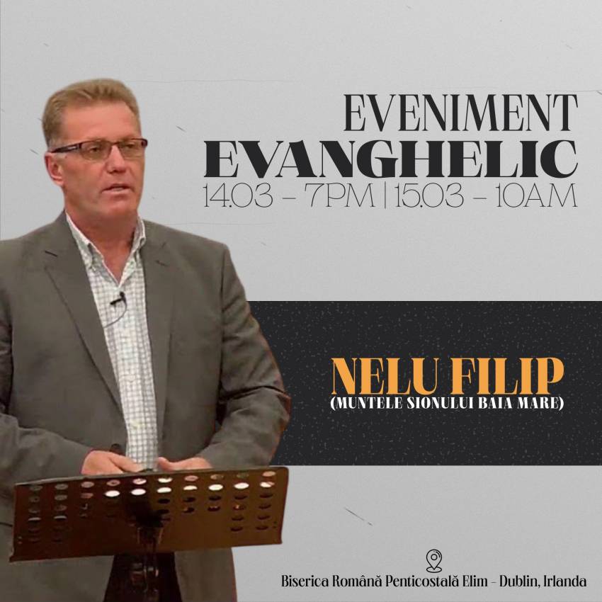 Nelu Filip la Biserica Elim Dublin