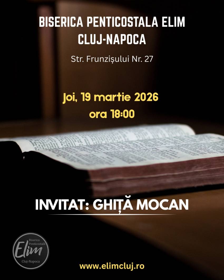 Ghiță Mocan la Biserica Elim Cluj-Napoca