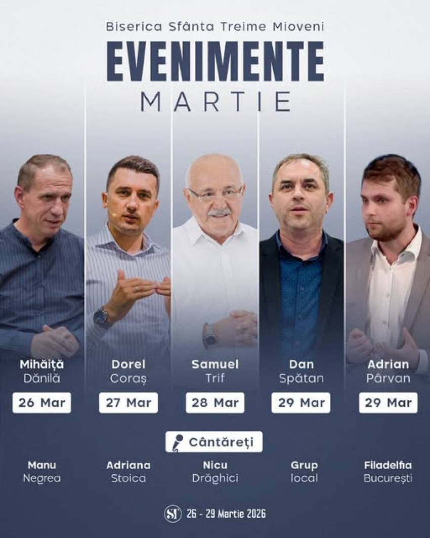 Seri de evanghelizare la Biserica Sfânta Treime Mioveni