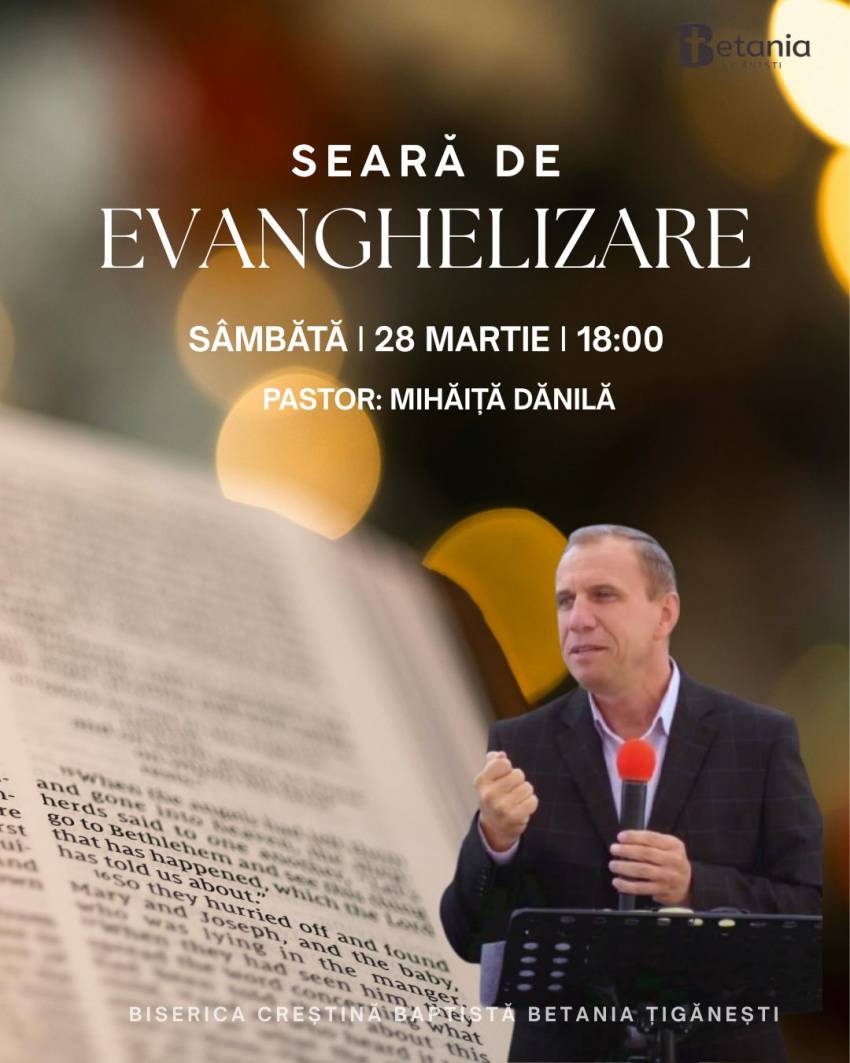 Mihăiță Dănilă la Biserica Betania Ţigăneşti