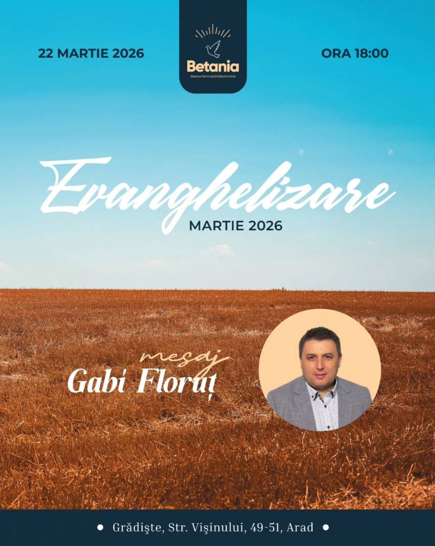 Gabi Floruț la Biserica Betania Arad