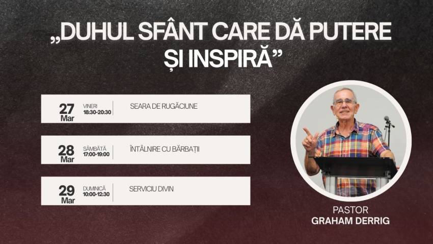 Graham Derrig la Biserica Creștină Dunamis București