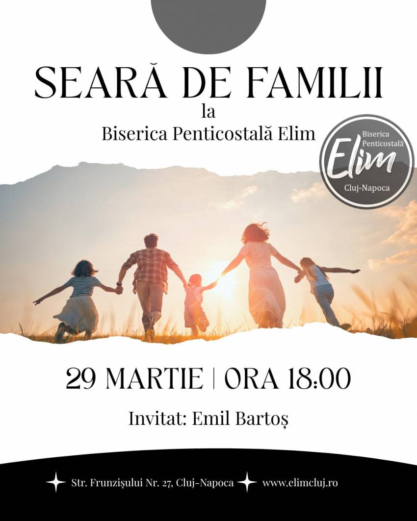 Emil Bartoș la Biserica Elim Cluj-Napoca