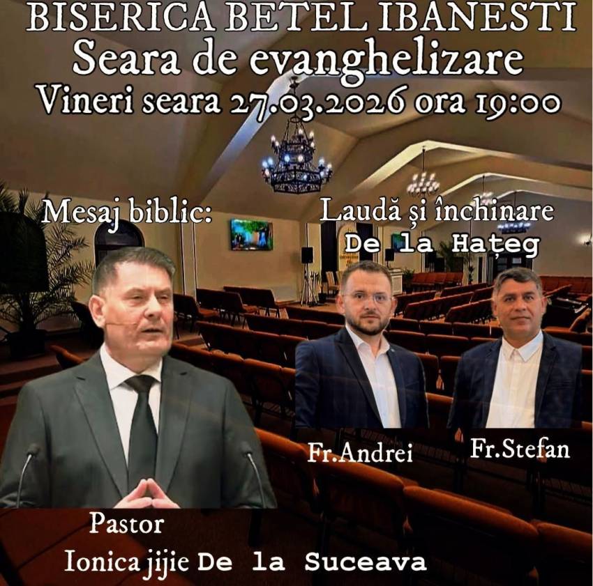 Ionică Jijie la Biserica Betel Ibăneşti