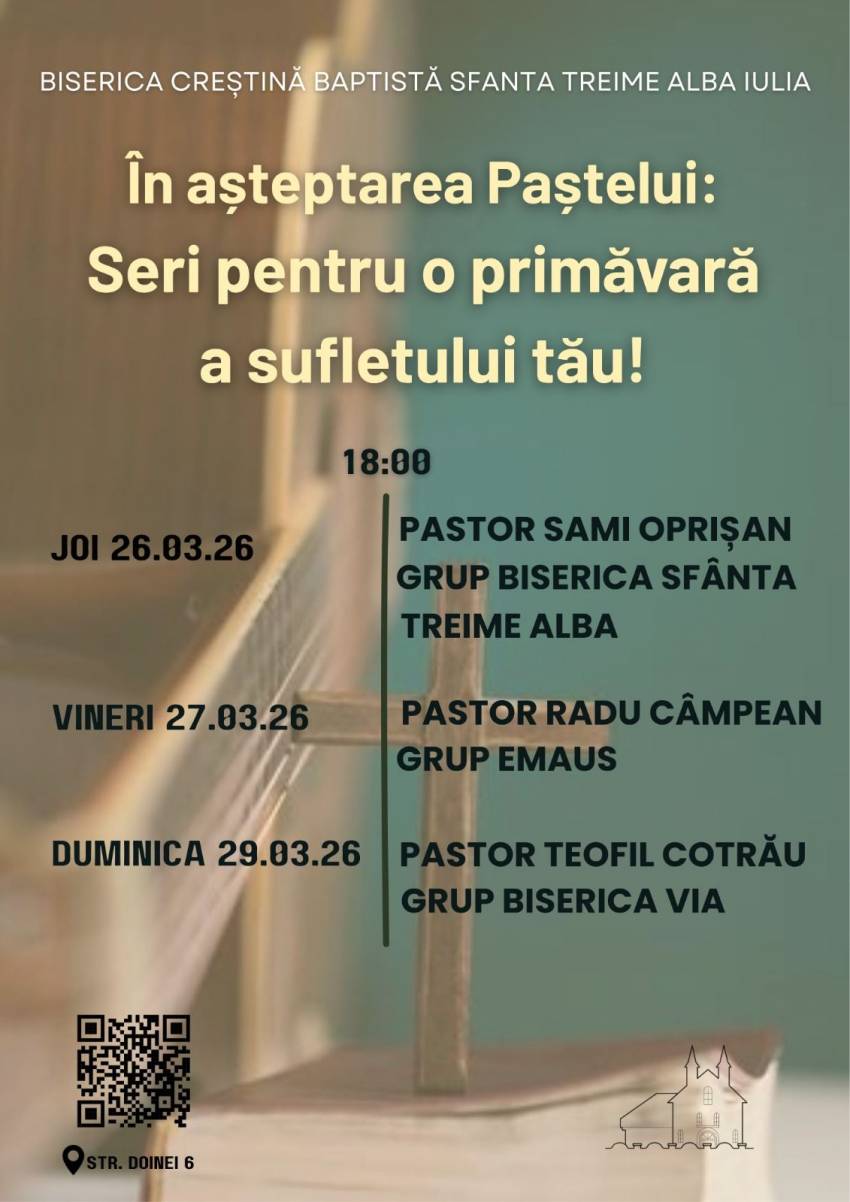 Seri de evanghelizare la Biserica Sfânta Treime Alba Iulia