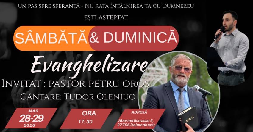 Petru Oros la Biserica Harul Delmenhorst